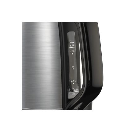 Tefal - Kuhalo za vodu SUBITO 1,7l 2400W/230V nehrđajući/crna
