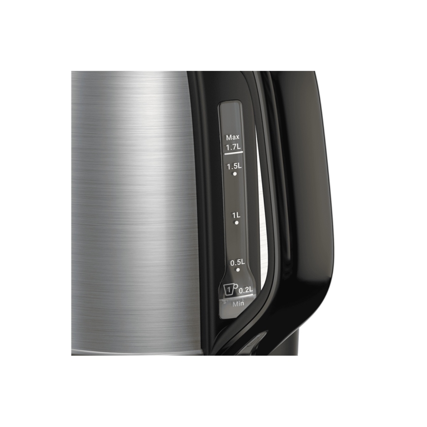 Tefal - Kuhalo za vodu SUBITO 1,7l 2400W/230V nehrđajući/crna