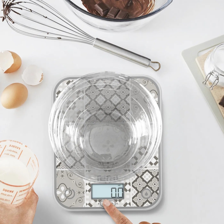 Tefal - Kuhinjska vaga OPTISS 2xAAA bež