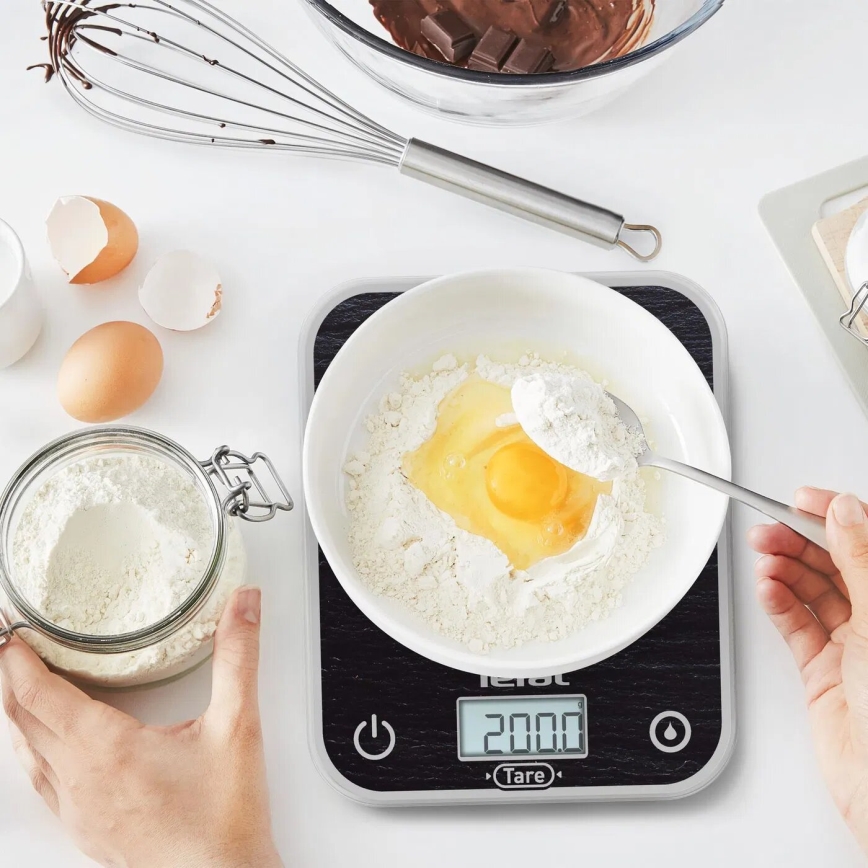Tefal - Kuhinjska vaga OPTISS 2xAAA crna