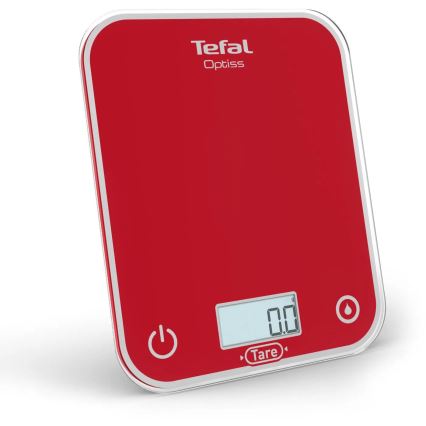 Tefal - Kuhinjska vaga OPTISS 2xAAA crvena