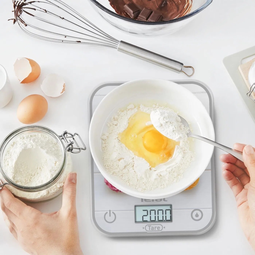 Tefal - Kuhinjska vaga OPTISS 2xAAA šarena