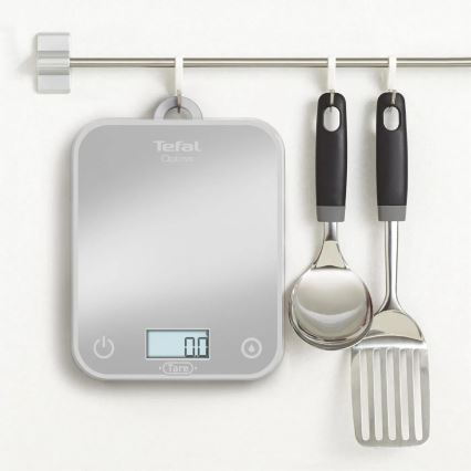 Tefal - Kuhinjska vaga OPTISS 2xAAA siva