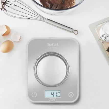 Tefal - Kuhinjska vaga OPTISS 2xAAA siva