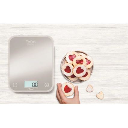 Tefal - Kuhinjska vaga OPTISS 2xAAA siva