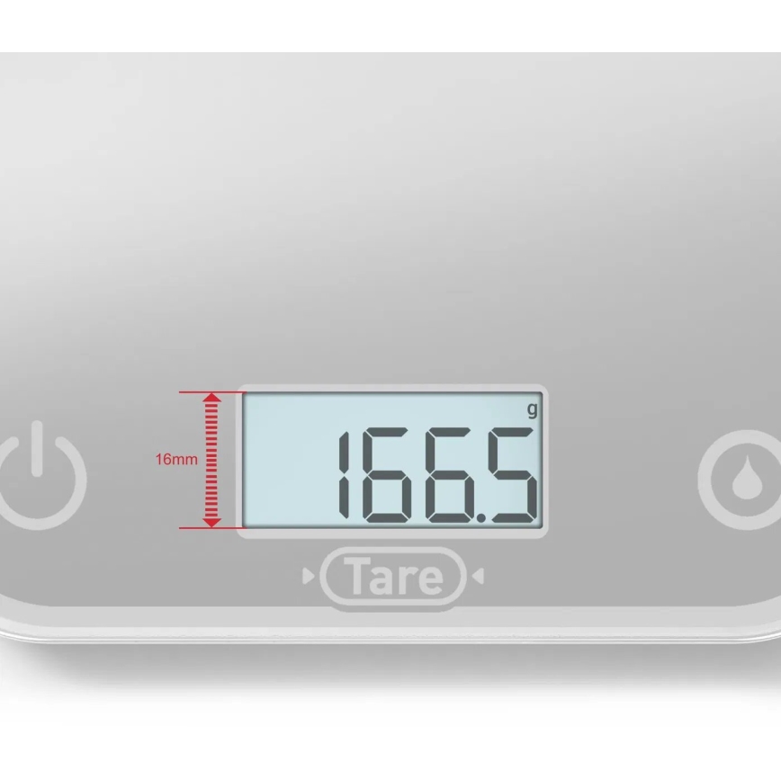Tefal - Kuhinjska vaga OPTISS 2xAAA siva