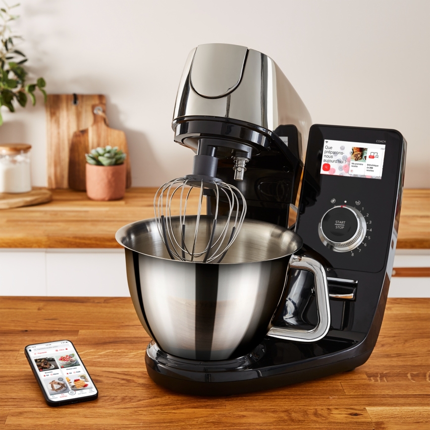 Tefal - Kuhinjski robot s ugrađenom vagom I-COACH TOUCH 1200W/230V inox