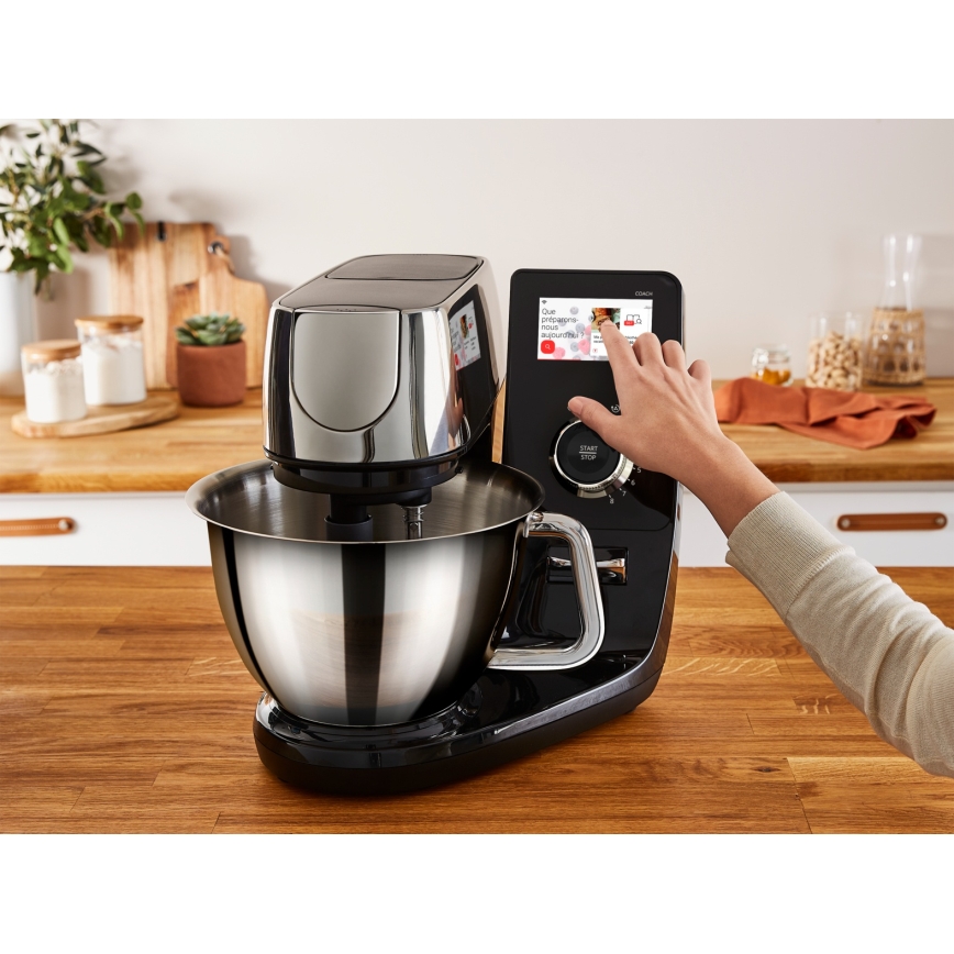 Tefal - Kuhinjski robot s ugrađenom vagom I-COACH TOUCH 1200W/230V inox