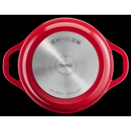 Tefal - Lonac s poklopcem 24 cm AIR crveni