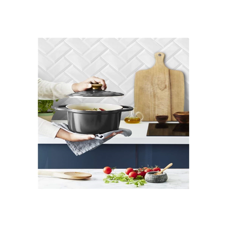Tefal - Lonac s poklopcem AIR 20 cm antracit