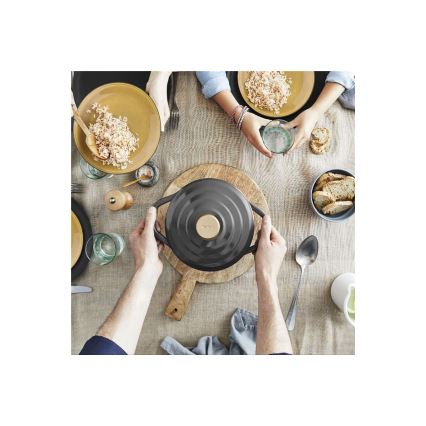 Tefal - Lonac s poklopcem AIR 20 cm antracit