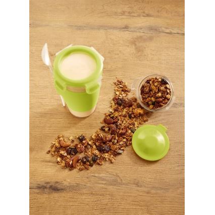Tefal - Posuda za jogurt s žličicom 0,45 l MASTER SEAL TO GO zelena
