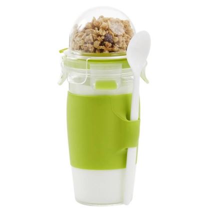 Tefal - Posuda za jogurt s žličicom 0,45 l MASTER SEAL TO GO zelena