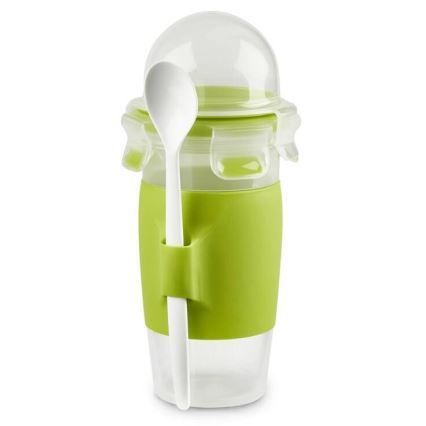 Tefal - Posuda za jogurt s žličicom 0,45 l MASTER SEAL TO GO zelena