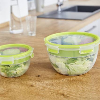 Tefal - Posuda za salatu 2,6 l MASTER SEAL TO GO zelena