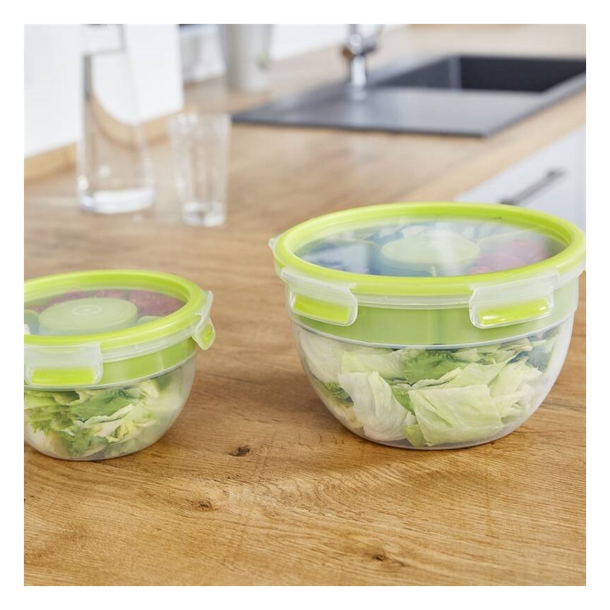 Tefal - Posuda za salatu 2,6 l MASTER SEAL TO GO zelena