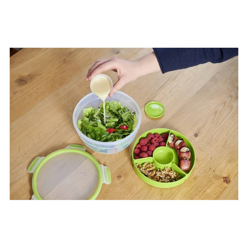 Tefal - Posuda za salatu 2,6 l MASTER SEAL TO GO zelena