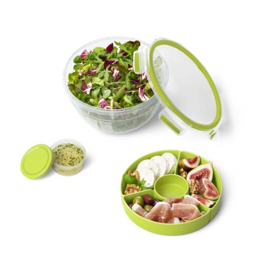 Tefal - Posuda za salatu 2,6 l MASTER SEAL TO GO zelena