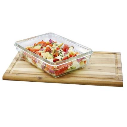 Tefal - Posuda za hranu 2 l MSEAL GLASS crvena/staklo