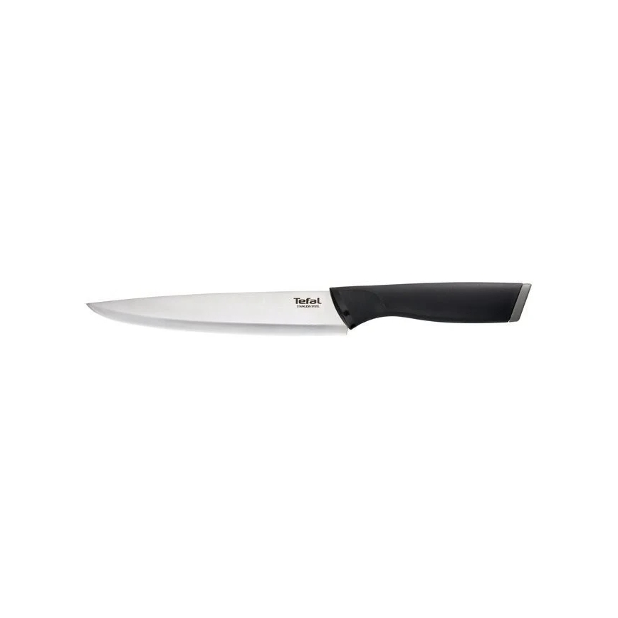 Tefal - Nehrđajući nož za porcioniranje COMFORT 20 cm sjajni krom/crna