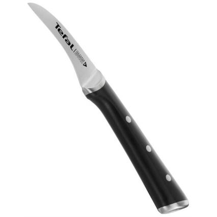 Tefal - Nehrđajući nož za rezbarenje ICE FORCE 7 cm sjajni krom/crna