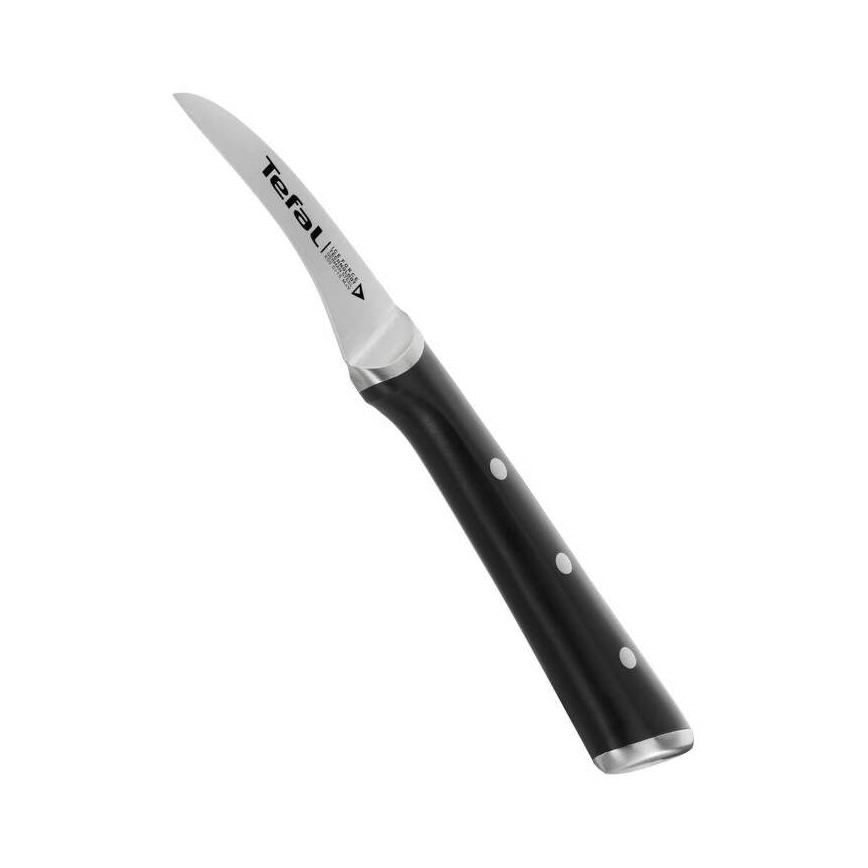 Tefal - Nehrđajući nož za rezbarenje ICE FORCE 7 cm sjajni krom/crna