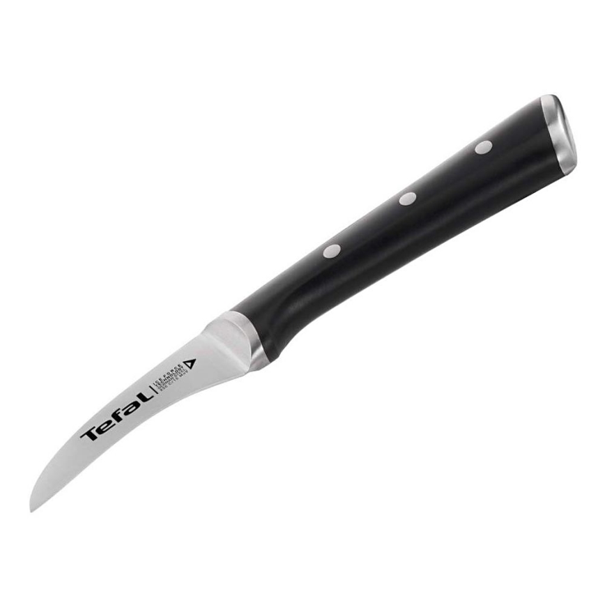 Tefal - Nehrđajući nož za rezbarenje ICE FORCE 7 cm sjajni krom/crna