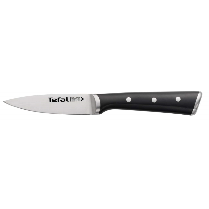 Tefal - Nehrđajući nož za rezbarenje ICE FORCE 9 cm sjajni krom/crna