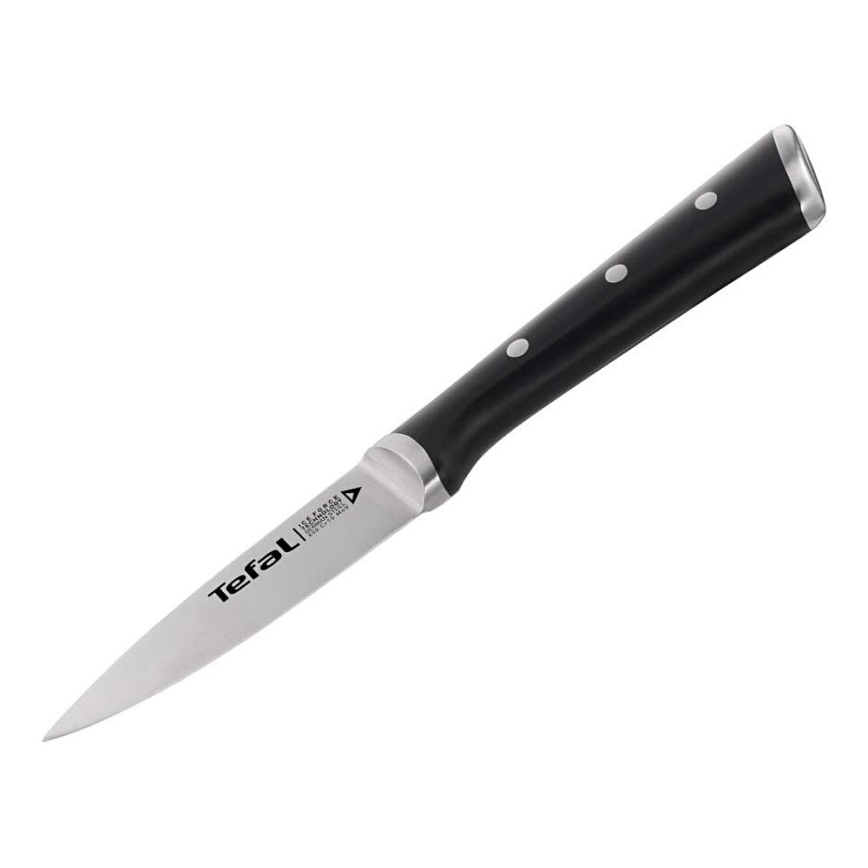 Tefal - Nehrđajući nož za rezbarenje ICE FORCE 9 cm sjajni krom/crna