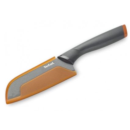 Tefal - Nož od nehrđajućeg čelika santoku FRESH KITCHEN 12 cm siva/narančasta