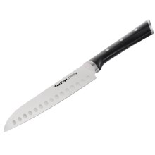 Tefal - Nož od nehrđajućeg čelika santoku ICE FORCE 18 cm krom/crna