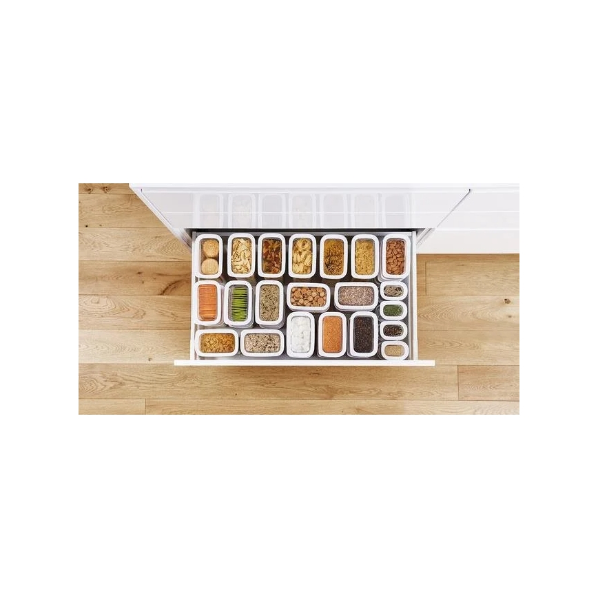 Tefal - Posuda za hranu 0,45 l OPTIMA bijela/prozirna