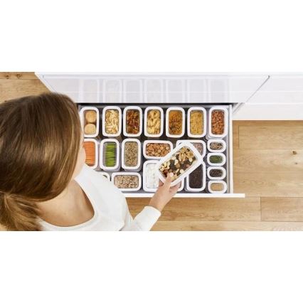 Tefal - Posuda za hranu 0,45 l OPTIMA bijela/prozirna