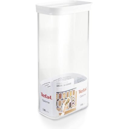 Tefal - Posuda za hranu 2,8 l OPTIMA bijela/prozirna
