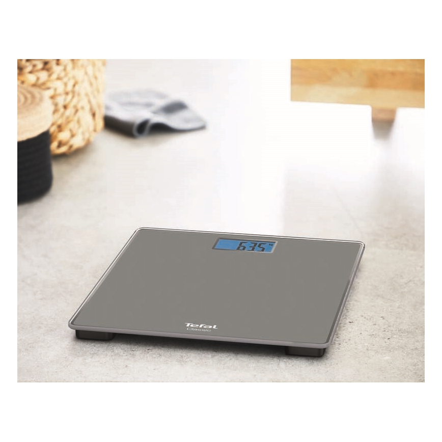Tefal - Osobna vaga CLASSIC 2xAAA siva