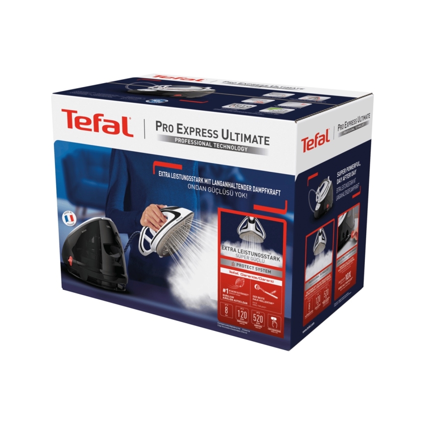 Tefal - Parna postaja EXPREEE ULTIMATE 2600W/230V crna/bijela
