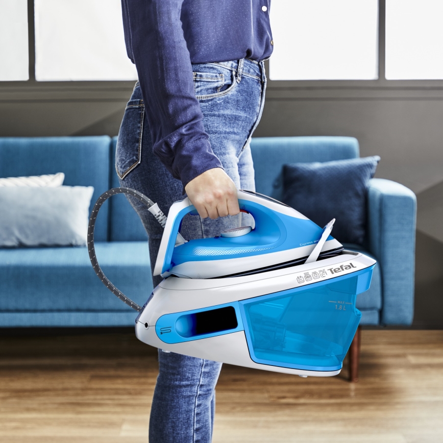 Tefal - Parna postaja EXPRESS AIRGLIDE 2800W/230V plava