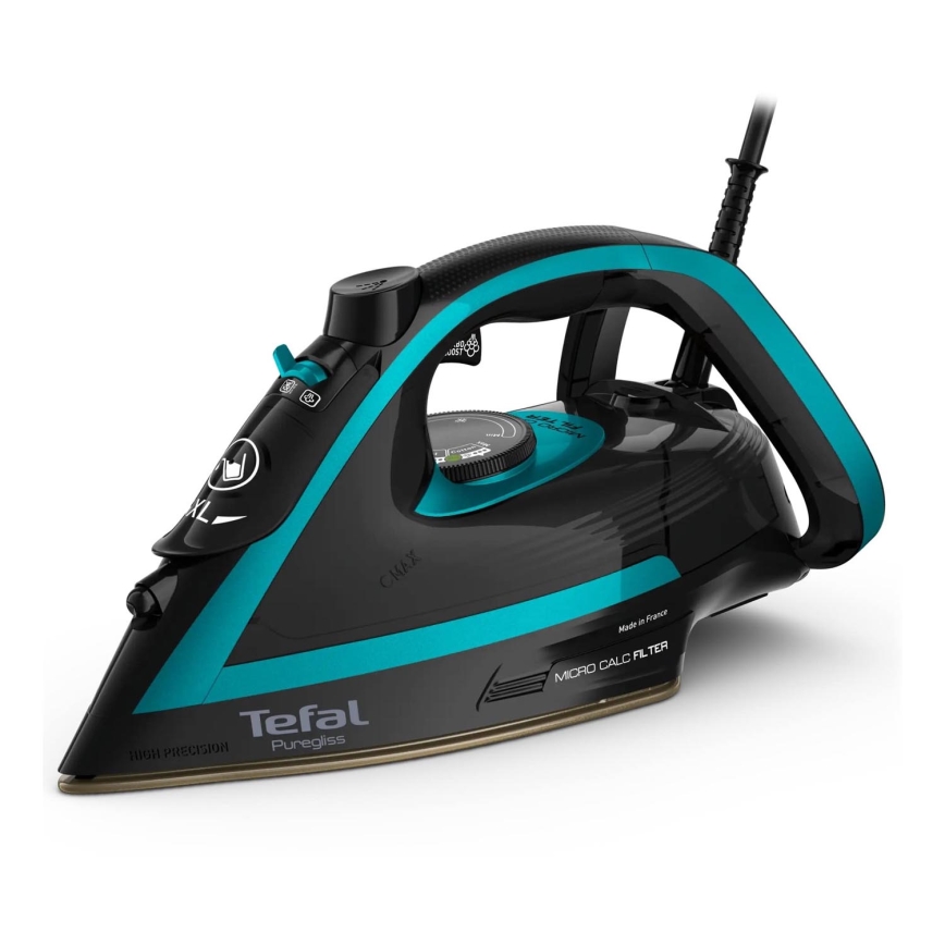 Tefal - Parno glačalo PUREGLISS 3000W/230V tirkizna/crna