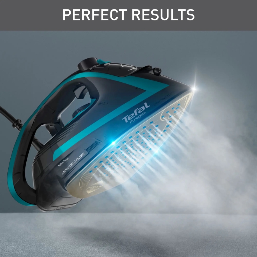 Tefal - Parno glačalo PUREGLISS 3000W/230V tirkizna/crna