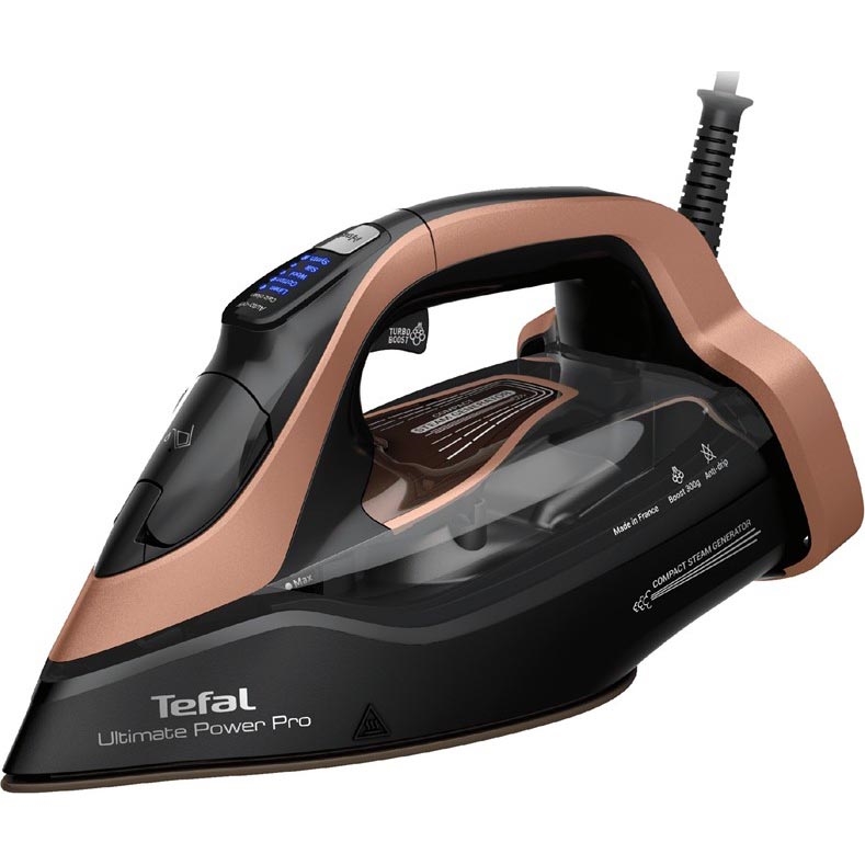 Tefal - Parno glačalo ULTIMATE POWER 3200W/230V bakrena/crna