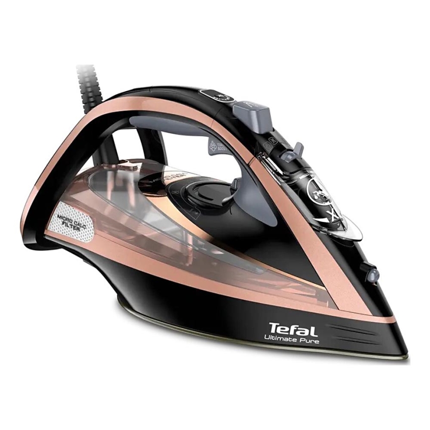 Tefal - Parno glačalo ULTIMATE PURE 3000W/230V bakrena/crna