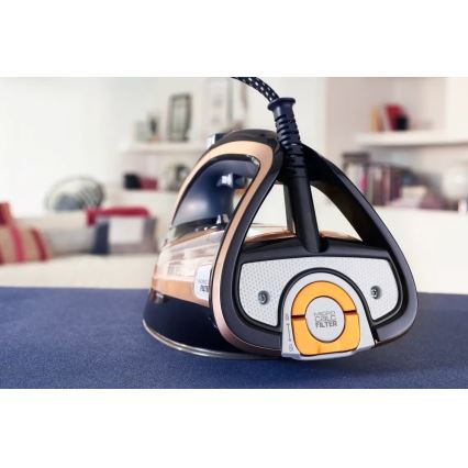 Tefal - Parno glačalo ULTIMATE PURE 3000W/230V bakrena/crna