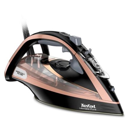 Tefal - Parno glačalo ULTIMATE PURE 3000W/230V bakrena/crna