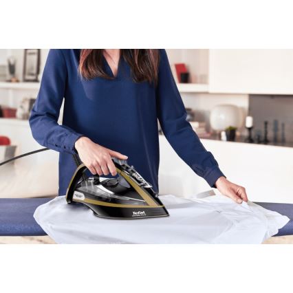Tefal - Parno glačalo ULTIMATE PURE 3000W/230V zlatna/crna