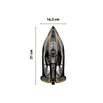 Tefal - Parno glačalo ULTIMATE PURE 3000W/230V zlatna/crna