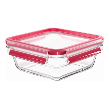 Tefal - Posuda za hranu 0,8 l MSEAL GLASS crvena/staklo