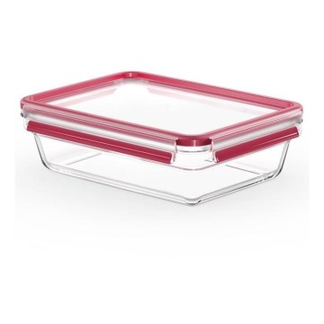 Tefal - Posuda za hranu 2 l MSEAL GLASS crvena/staklo