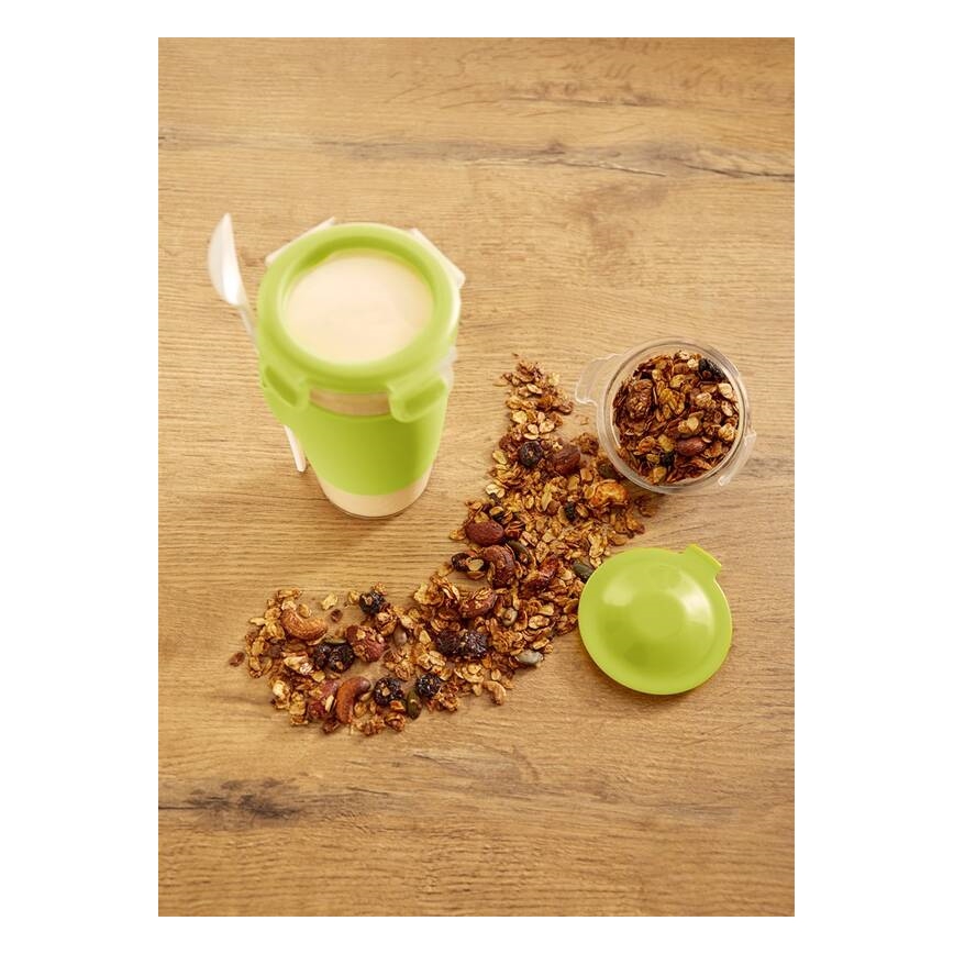 Tefal - Posuda za jogurt sa žličicom 0,45 l MASTER SEAL TO GO zelena