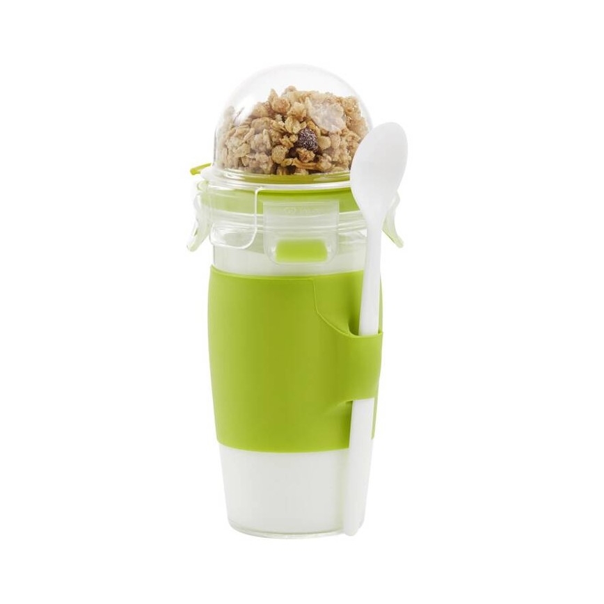 Tefal - Posuda za jogurt sa žličicom 0,45 l MASTER SEAL TO GO zelena