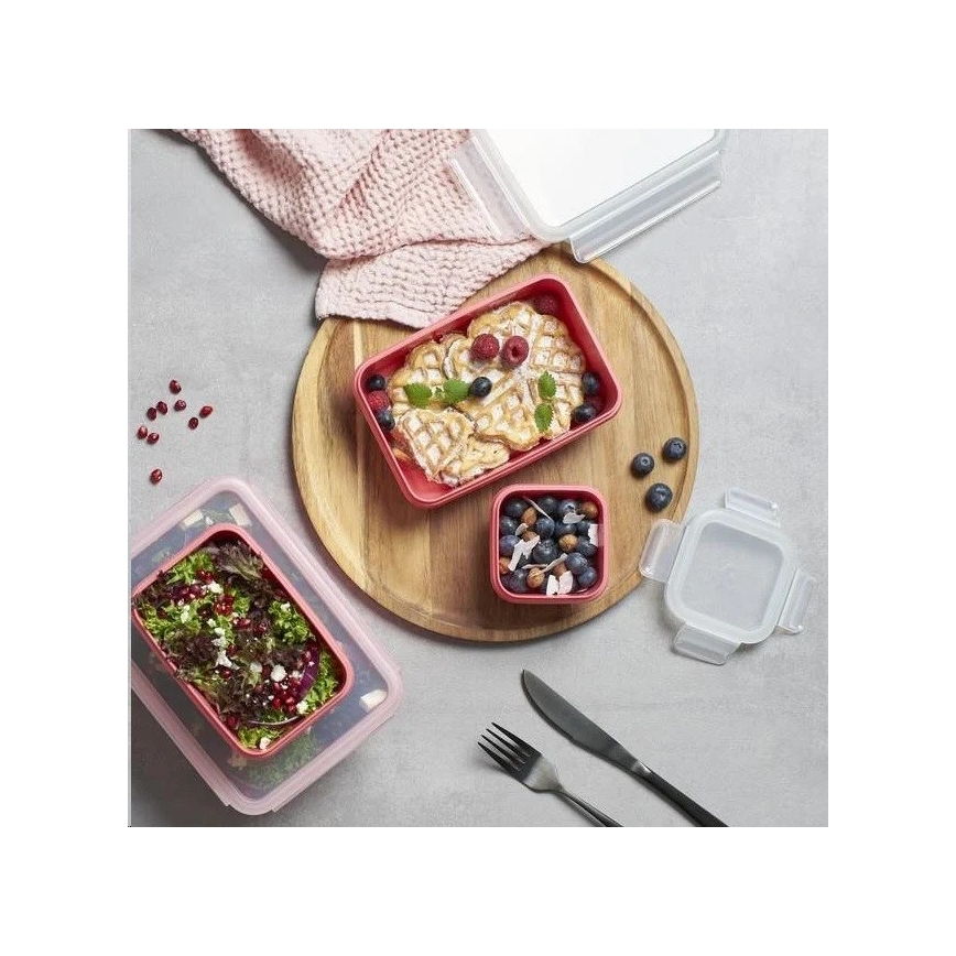 Tefal - Posuda za namirnice 0,55 l MSEAL COLOR ružičasta